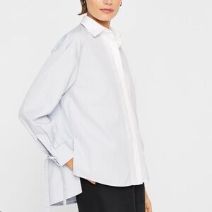 Club Monaco Stripe Shirt with Bow Details